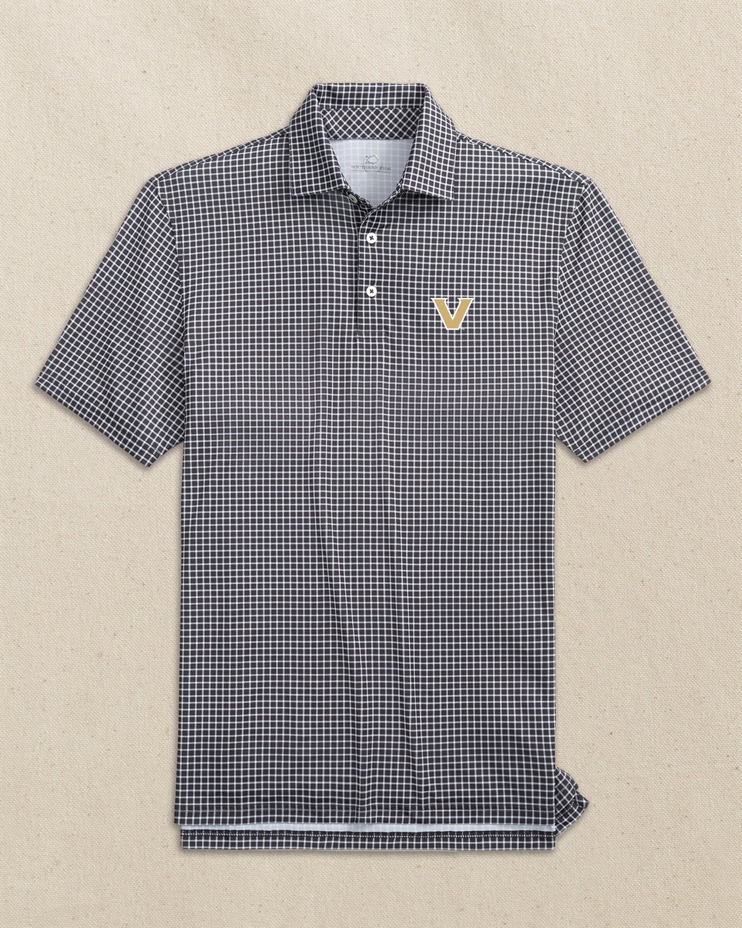 Vanderbilt Commodores Driver Dunes Edge Plaid Polo
